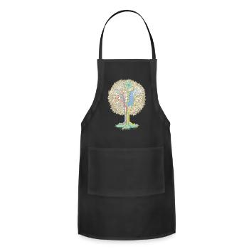 The Big Apple Tree - Adjustable Apron - black - Front - Julia (174cm)