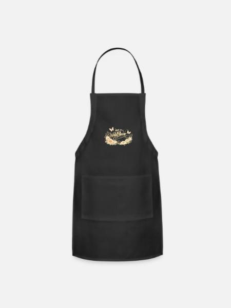 She is a Wildflower - Adjustable Apron - black