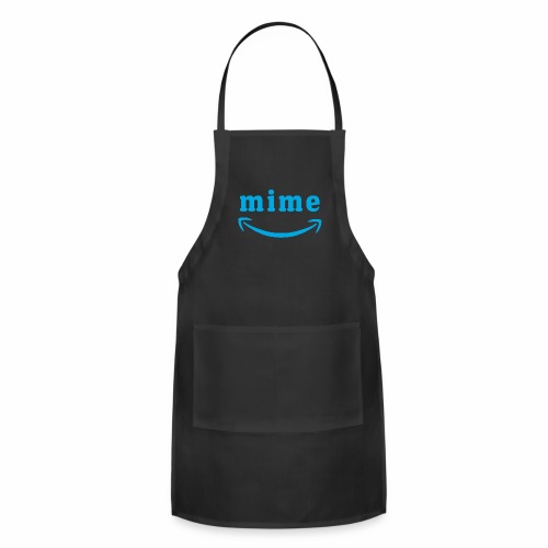 Funny Mime Introvert Social Distance - Adjustable Apron