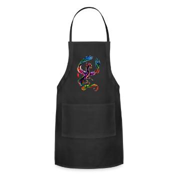 phoenix colorful - Adjustable Apron - black - Front - Julia (174cm)