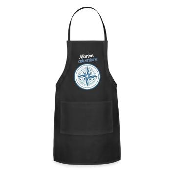 Marine Adventure Compass - Adjustable Apron - black - Front - Julia (174cm)