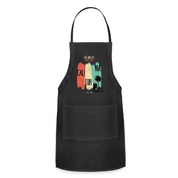 [PHUONG store] - California2 - Adjustable Apron - black - Front - Julia (174cm)