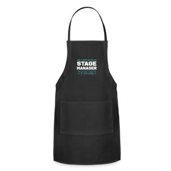 Stage Manager Broadway Theatre - Adjustable Apron - black - Front - Julia (174cm)