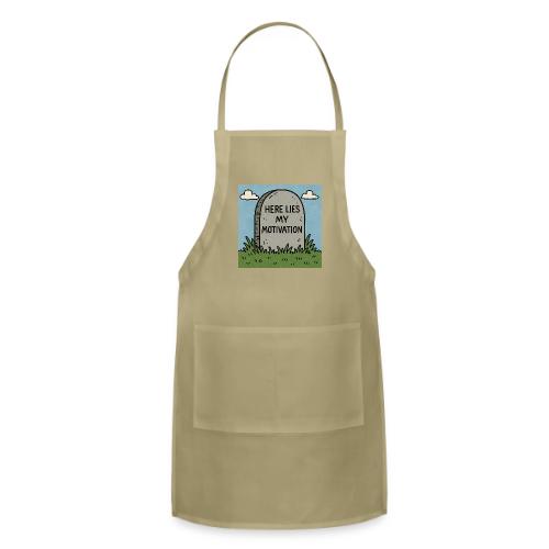 Motivations Cartoon Tombstone - Adjustable Apron