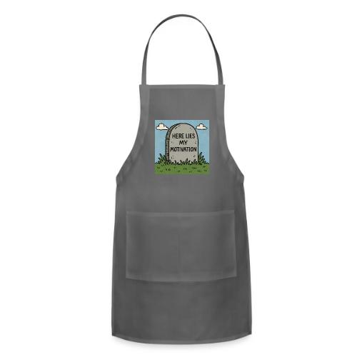 Motivations Cartoon Tombstone - Adjustable Apron