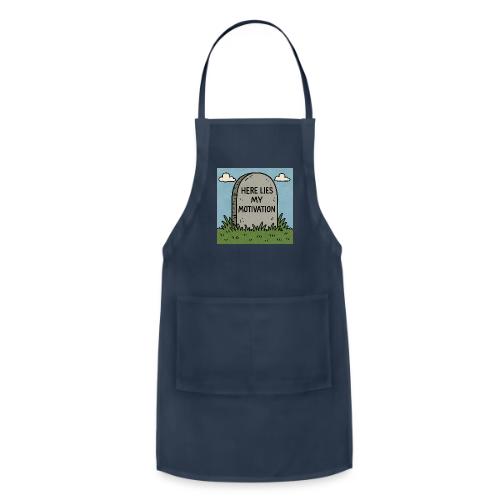 Motivations Cartoon Tombstone - Adjustable Apron