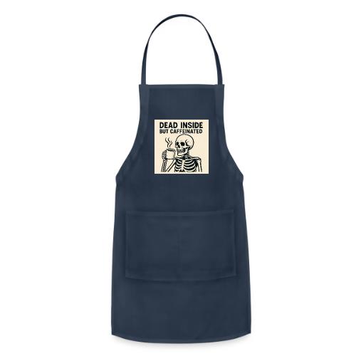 Skeleton Sipping Coffee - Adjustable Apron