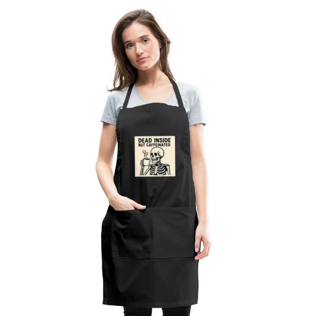 Skeleton Sipping Coffee