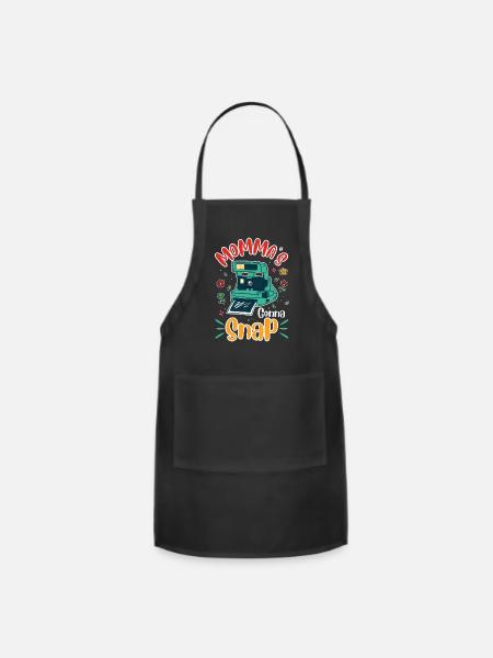 Mothers Day Momma s Gonna Snap Photographer - Adjustable Apron - black