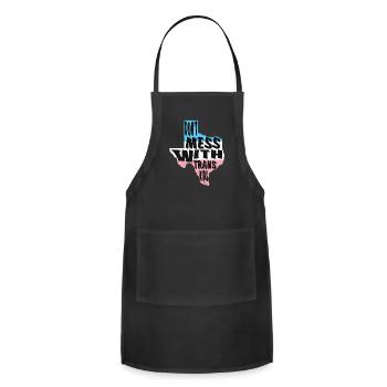 Don't Mess With Trans Kids Texas Protect Trans - Adjustable Apron - black - Front - Julia (174cm)