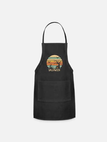 Halloween - Adjustable Apron - black