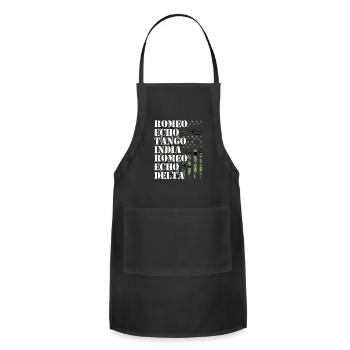 America Romeo Echo Tango India Romeo Echo - Adjustable Apron - black - Front - Julia (174cm)