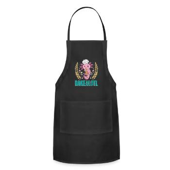 Bake House Bakealotl Baking Lovers Baking Bread - Adjustable Apron - black - Front - Julia (174cm)