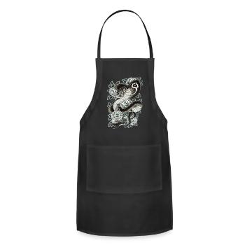 Snake Hunter Reptile Terrarium Animal Pet - Adjustable Apron - black - Front - Julia (174cm)