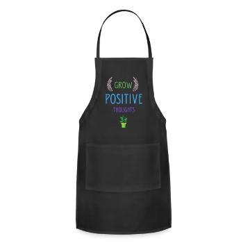 Grow Positive Thoughts - Adjustable Apron - black - Front - Julia (174cm)