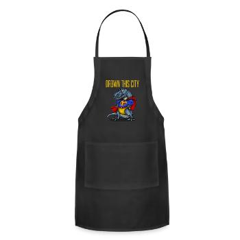 Drown This City Colours We Won't Know - Adjustable Apron - black - Front - Julia (174cm)