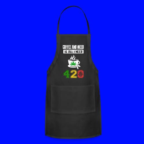 Laughable 420 Coffee Smoker Weed Marijuana Design - Adjustable Apron