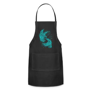 Celtic Ravens - Adjustable Apron - black - Front - Julia (174cm)