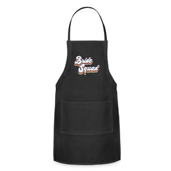 Bride Squad Bachelorette Party - Adjustable Apron - black - Front - Julia (174cm)