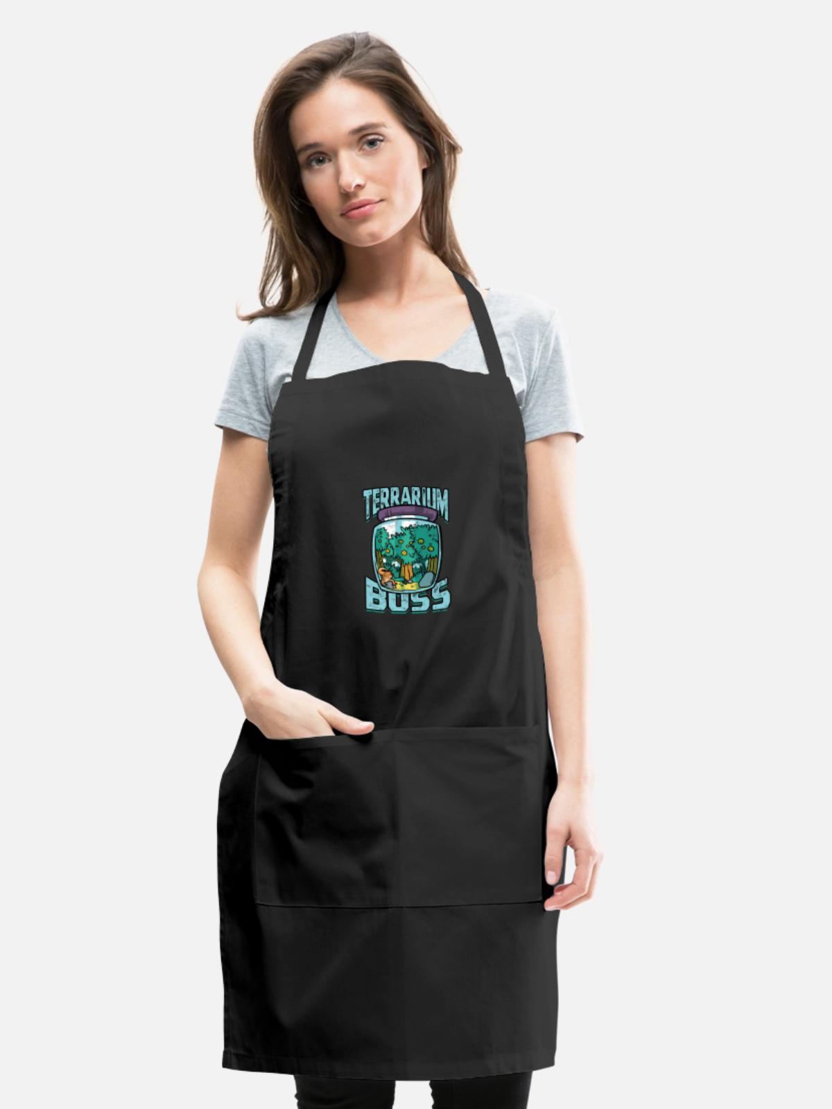 Terrarium Boss - Reptile - Adjustable Apron - black - Front - Julia (174cm)