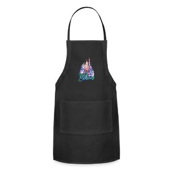 Majestic Echoes - Castle - Adjustable Apron - black - Front - Julia (174cm)
