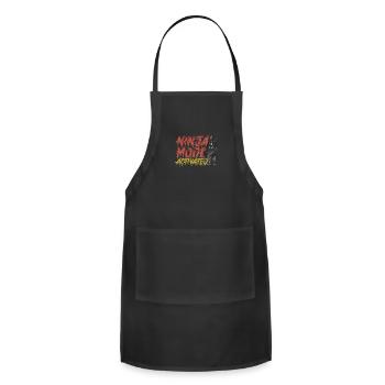 Ninja Mode: Activated - Ninja - Adjustable Apron - black - Front - Julia (174cm)