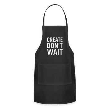 Bold Motivational Quote Design - Adjustable Apron - black - Front - Julia (174cm)