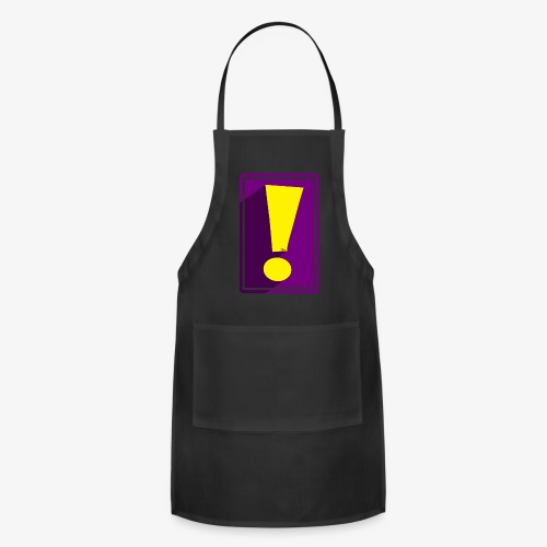 Purple Whee! Shadow Exclamation Point - Adjustable Apron
