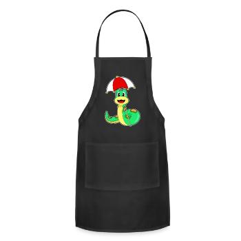 Snake Umbrella - Adjustable Apron - black - Front - Julia (174cm)
