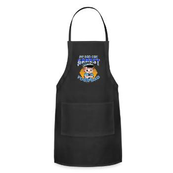 My Dad Can Arrest You Dad - Adjustable Apron - black - Front - Julia (174cm)
