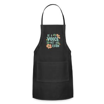 Be A Voice Not To Echo - Adjustable Apron - black - Front - Julia (174cm)