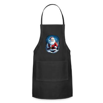 Santa Claus - Adjustable Apron - black - Front - Julia (174cm)