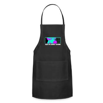 Ask Me About Anime Manga Nerd Japanese Animation W - Adjustable Apron - black - Front - Julia (174cm)