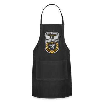 run better than government - Adjustable Apron - black - Front - Julia (174cm)
