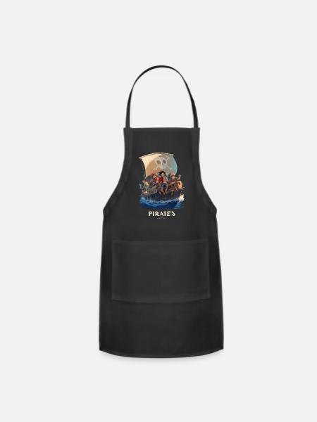 Pirate Kids' Voyage - Adjustable Apron - black