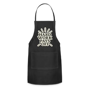 Bold Motivational  - Adjustable Apron - black - Front - Julia (174cm)