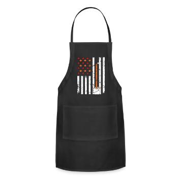 Maple Tapping Flag Maple Tree Maple Leaf - Adjustable Apron - black - Front - Julia (174cm)