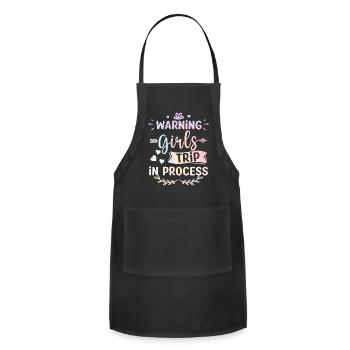 Girls Trip Bachelorette Designs - Adjustable Apron - black - Front - Julia (174cm)