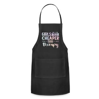 Bachelorette Girls Trip Designs - Adjustable Apron - black - Front - Julia (174cm)