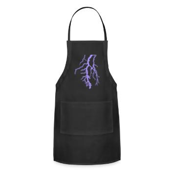 Lightning Bolts - Adjustable Apron - black - Front - Julia (174cm)