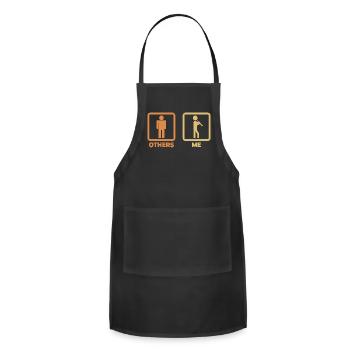 Funny Clarinetist - Adjustable Apron - black - Front - Julia (174cm)