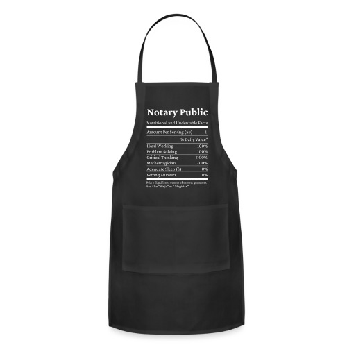 Notary Public Facts - Adjustable Apron