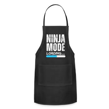 Ninja Mode Loading - Adjustable Apron - black - Front - Julia (174cm)