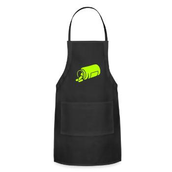 Spilled Pills - Adjustable Apron - black - Front - Julia (174cm)