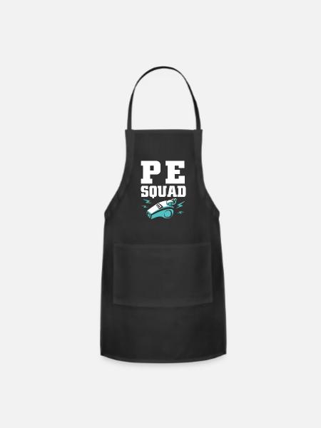 Physical Education Teacher PE Coach - Adjustable Apron - black