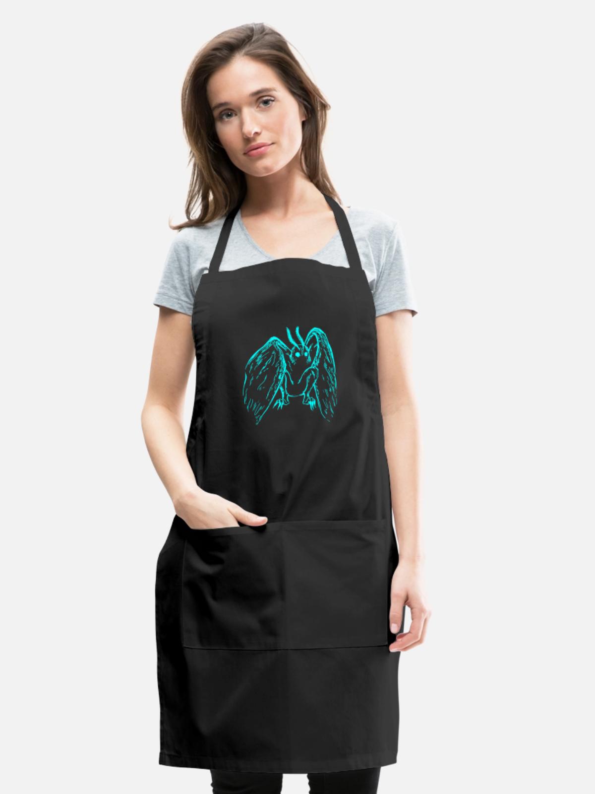Mothman - Adjustable Apron - black - Front - Julia (174cm)