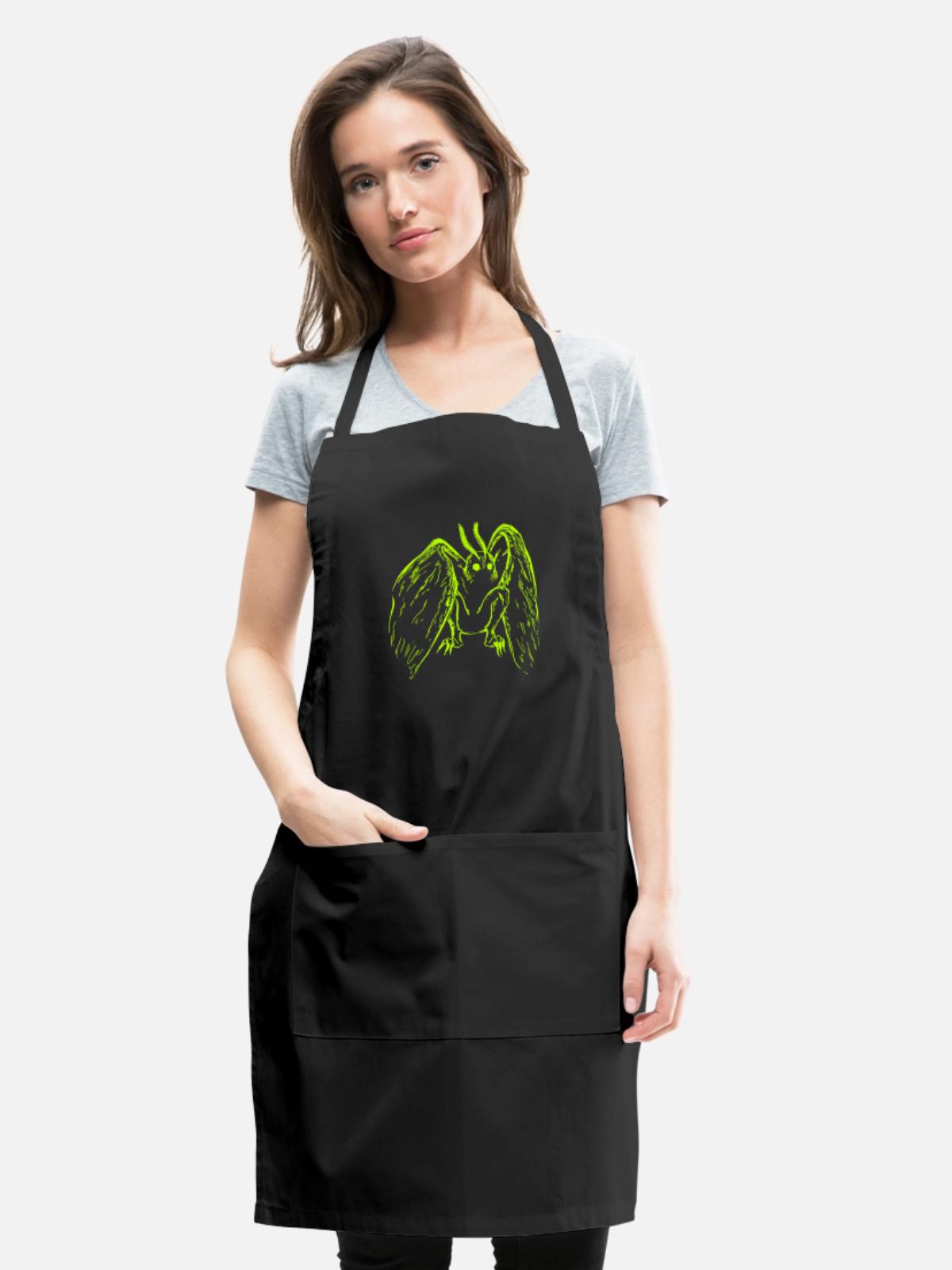 Mothman - Adjustable Apron - black - Front - Julia (174cm)