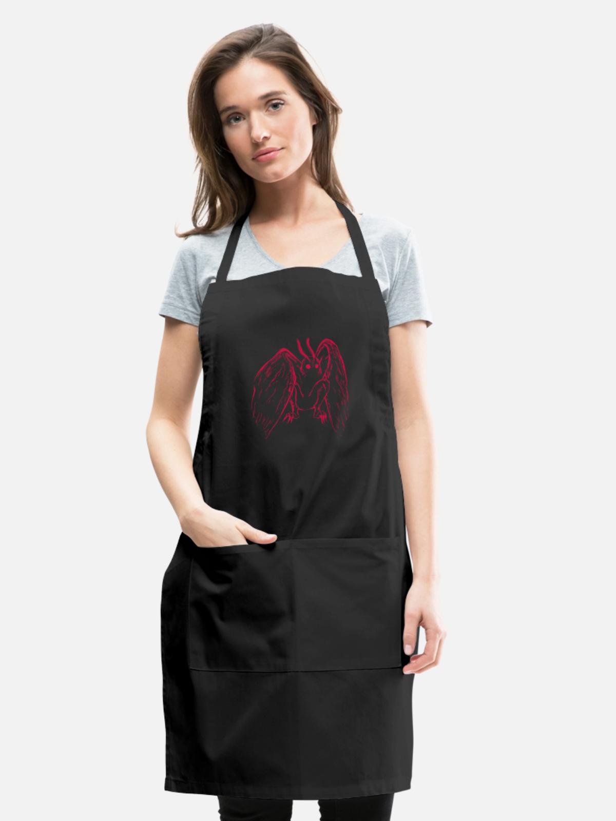 Mothman - Adjustable Apron - black - Front - Julia (174cm)