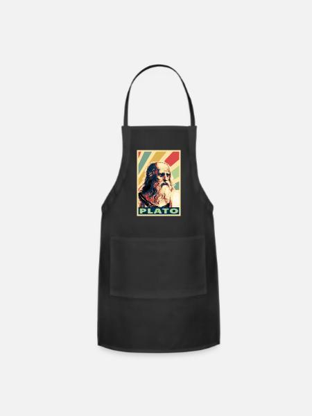 Plato Vintage Colors - Adjustable Apron - black