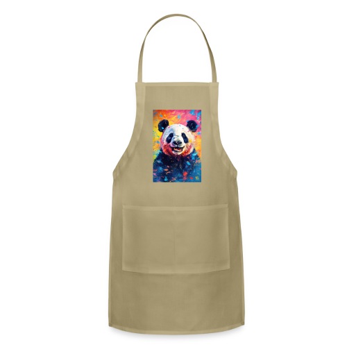 Paint Splatter Panda Bear - Adjustable Apron